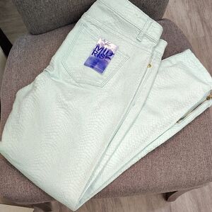 Nicki Minaj Mint Green Mid-Rise Pants